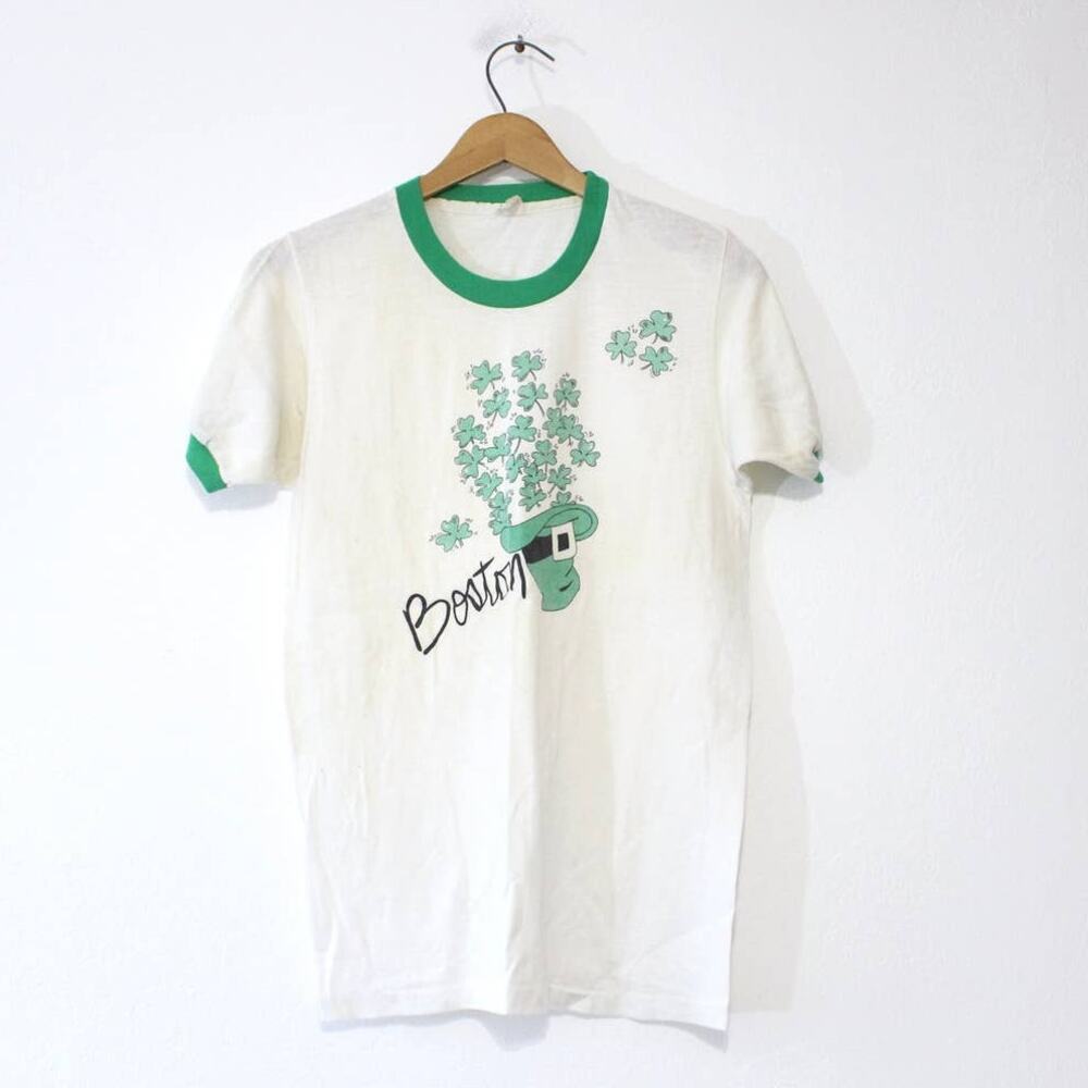 Vintage St Patricks Day Boston T Shirt Medium